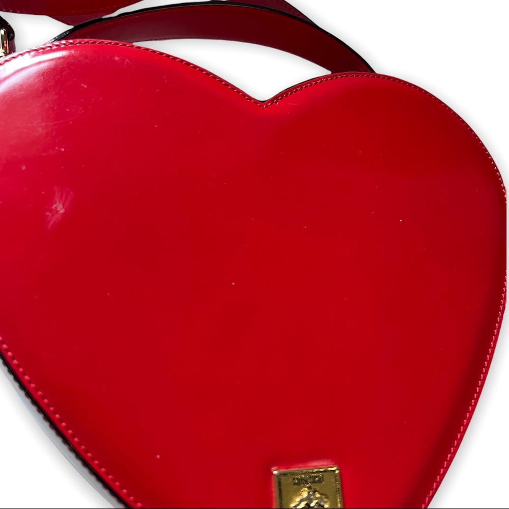SOLD Moschino Vintage Red Heart Bag The Nanny Fran Fine Rare - Picture 6 of 15